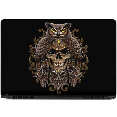 Skull and Owl by Sarah Richter Dell Inspiron Skin